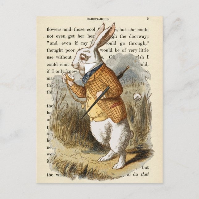 Vintage Alice in Wonderland  Postcard (Front)
