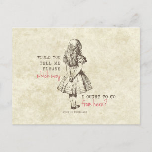 Vintage Alice in Wonderland Postcard