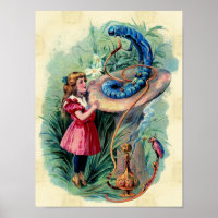 Vintage Alice In Wonderland Poster