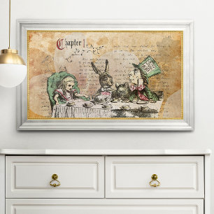 Vintage Alice in Wonderland  Poster