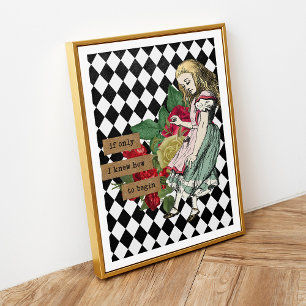 Vintage Alice in Wonderland Poster