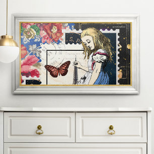 Vintage Alice in Wonderland Poster