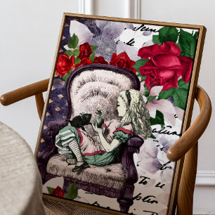 Vintage Alice in Wonderland Poster