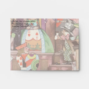 Vintage Alice in Wonderland, Queen of Hearts Envelope