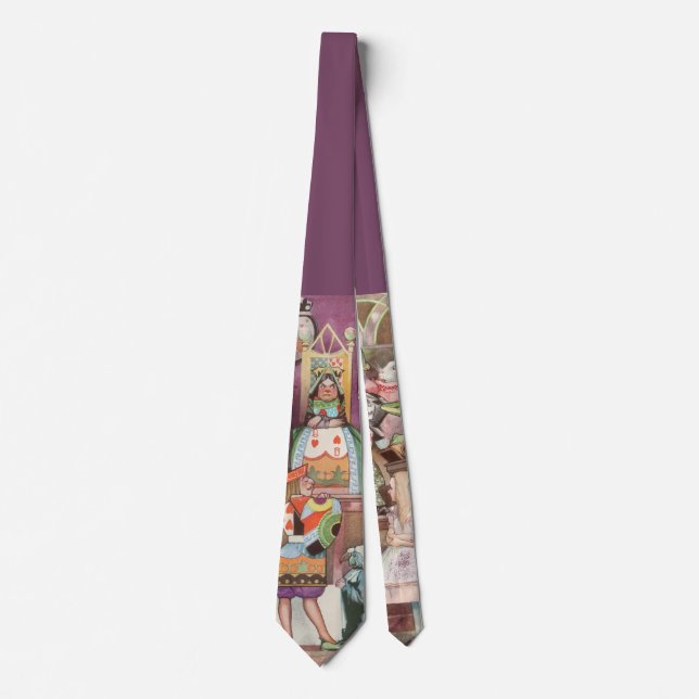 Vintage Alice in Wonderland, Queen of Hearts Tie (Front)