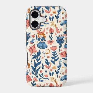 Vintage Alice in Wonderland Seamless Pattern