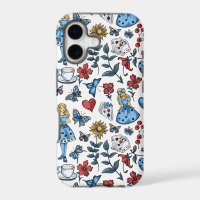 Vintage Alice in Wonderland Seamless Pattern