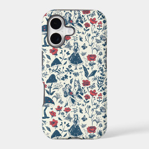 Vintage Alice in Wonderland Seamless Pattern