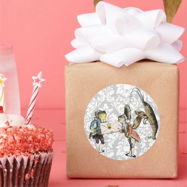 Vintage Alice In Wonderland STICKER (Party)