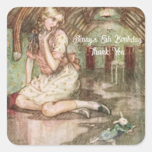 Vintage Alice in Wonderland Sticker