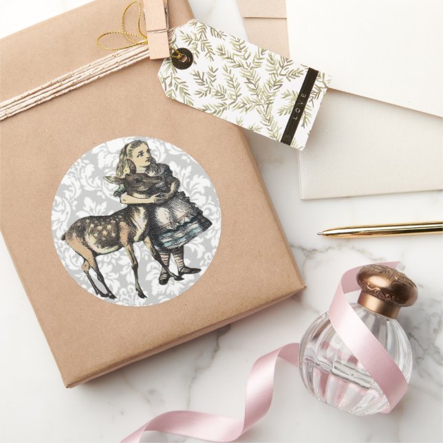 Vintage Alice In Wonderland STICKER (Gifting)