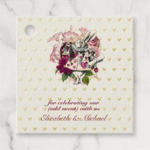 Vintage Alice in Wonderland Tea Party Custom Party Favour Tags