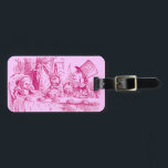 Vintage Alice in Wonderland Tea Party Luggage Tag<br><div class="desc">Vintage Alice in Wonderland Tea Party luggage tag.  Background colour and text can be customised.</div>