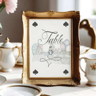 Vintage Alice in Wonderland Tea Party Playing Card