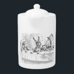 Vintage Alice in Wonderland Tea Party Theme Teapot<br><div class="desc">This design is included in the Alice in Wonderland Tea Party Collection. Vintage Alice in Wonderland Themes are featured in this Tea Party Teapot. For more themed products; please see Our other items. Each theme has a range of stylish items with a distinct look.</div>