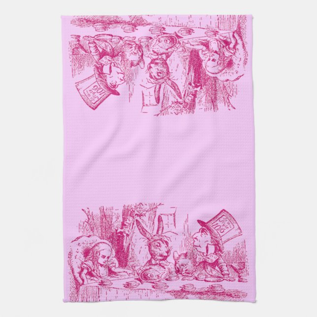 Vintage Alice in Wonderland Tea Towel (Vertical)
