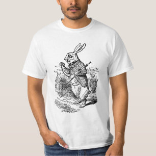 Vintage Alice in Wonderland the White Rabbit Watch T-Shirt