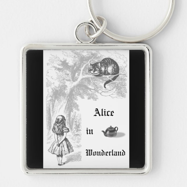 Vintage Alice in Wonderland Themed Keychain (Front)