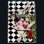 Vintage Alice in Wonderland White Rabbit  Medium Gift Bag<br><div class="desc">Vintage Alice in Wonderland White Rabbit</div>