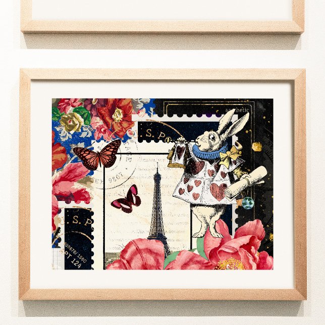 Vintage Alice in Wonderland White Rabbit Poster (Creator Uploaded)