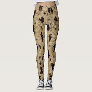 vintage Alice pattern leggings