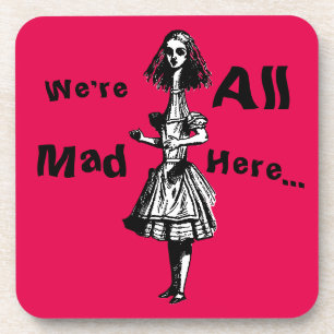 Vintage Alice Stretched in Wonderland Coaster