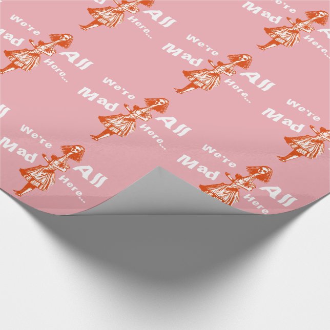 Vintage Alice Stretched in Wonderland Wrapping Paper (Corner)