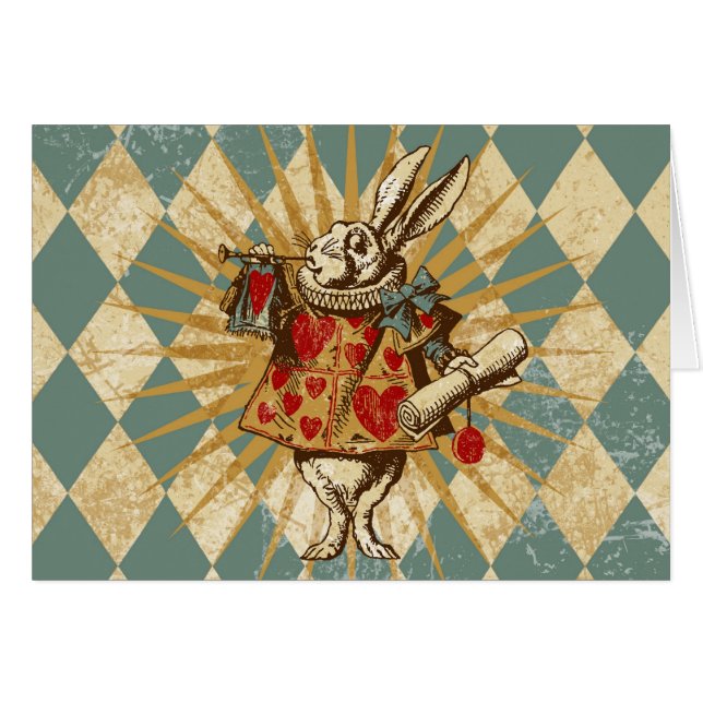 Vintage Alice White Rabbit (Front Horizontal)