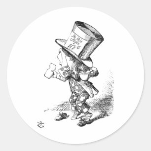 Vintage Alice's Adventures in Wonderland (1865) Classic Round Sticker
