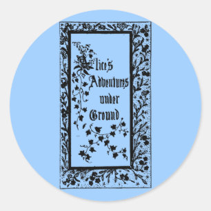 Vintage Alice's Adventures Underground Classic Round Sticker