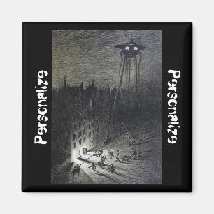 Vintage alien invasion magnet