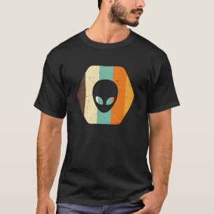 Vintage Alien UFO Retro Colour Vibes T-Shirt