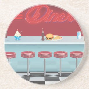 Vintage All American Diner Coaster