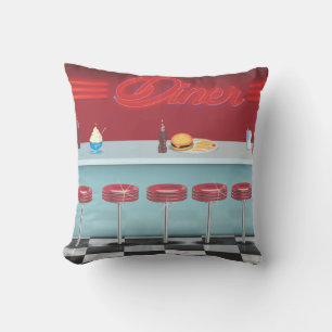 Vintage All American Diner Cushion