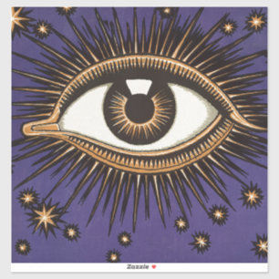 Vintage All Seeing Eye Mystic Celestial Art