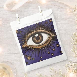 Vintage All Seeing Eye Mystic Celestial Art Favour Bag