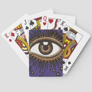 Vintage All Seeing Eye Mystic Celestial Art Playing Cards