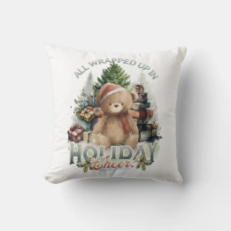 Vintage All Wrapped Up Holiday Cushion