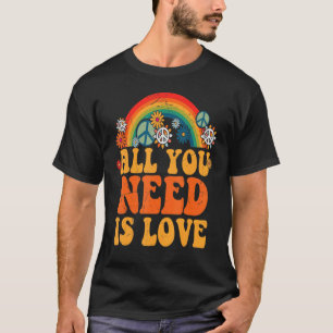 Vintage All You Need Is Love Motivational Saying T-Shirt