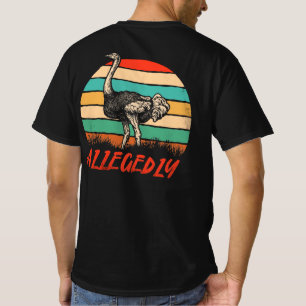 Vintage Allegedly Ostrich Retro T-Shirt
