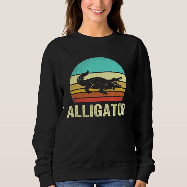 Vintage Alligator Sunset Sweatshirt (Front)