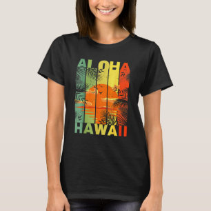 Vintage Aloha Hawaii Hawaiian Island  Beach Vacati T-Shirt