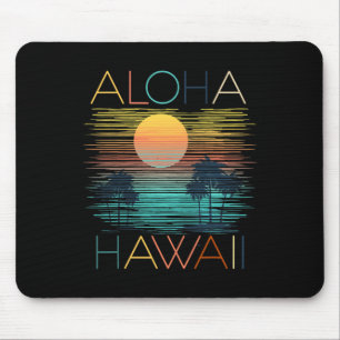 Vintage Aloha Hawaii Luau Hawaiian Vacation Costum Mouse Pad