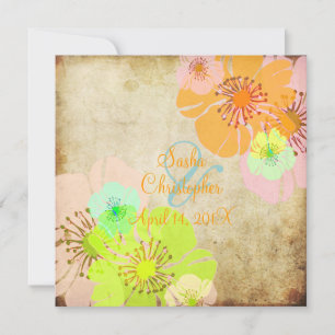 Vintage Aloha/Luau  Wedding Invitations
