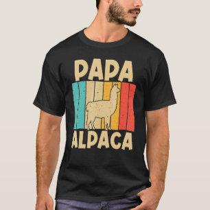 Vintage Alpaca For Dad Grandpa Men Llama Animal 1 T-Shirt