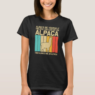 Vintage Alpaca For Men Women Kids Boys Girls Llama T-Shirt