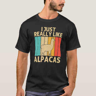 Vintage Alpaca For Men Women Kids Boys Girls Llama T-Shirt