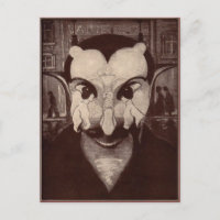 Vintage Ambiguous Devil Postcard