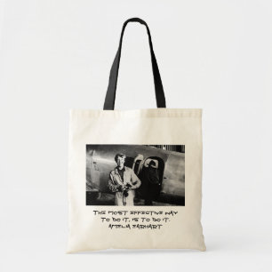 Vintage Amelia Earhart Photo Tote Bag
