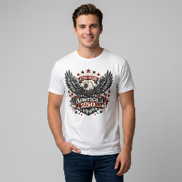Vintage America 250 Bald Eagle 1776-2026 Patriotic T-Shirt